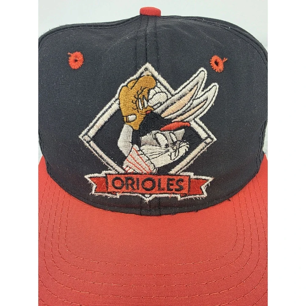 Vintage 1993 Baltimore Orioles Looney Tunes Bugs Bunny Snapback Hat Cap‎ Youth
